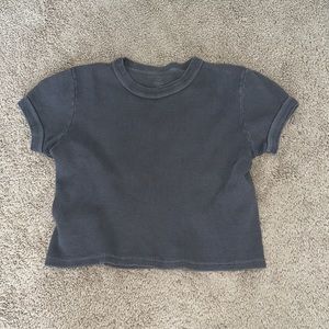 brandy melville waffle crop top